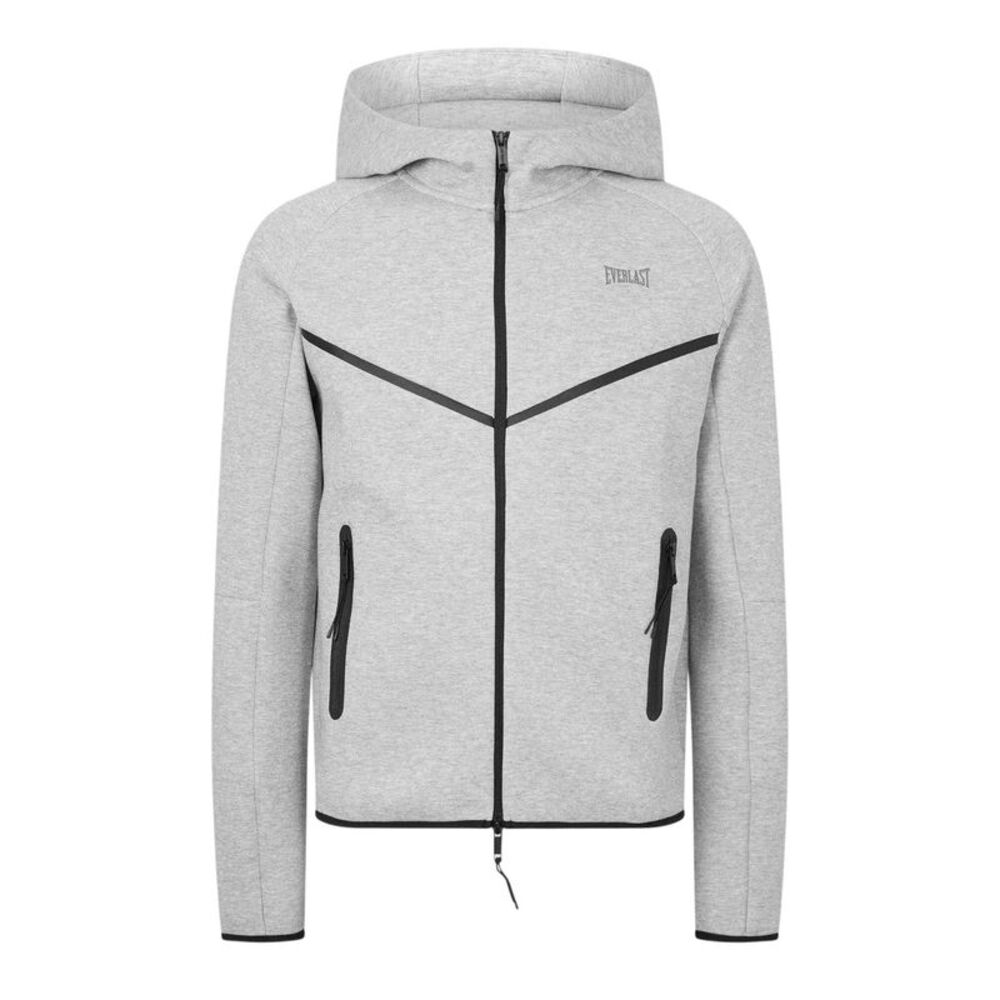 Everlast Mens Elite Full Zip Hoodie / Grey Marl